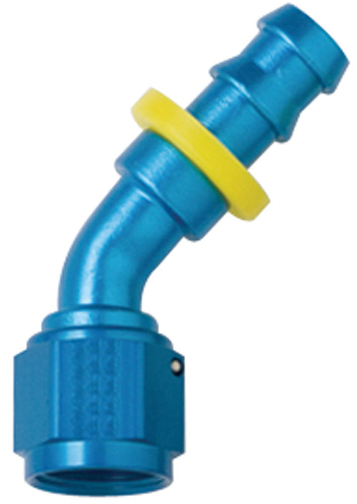 Hose Fitting #6 45 Deg Push Lock - 204506