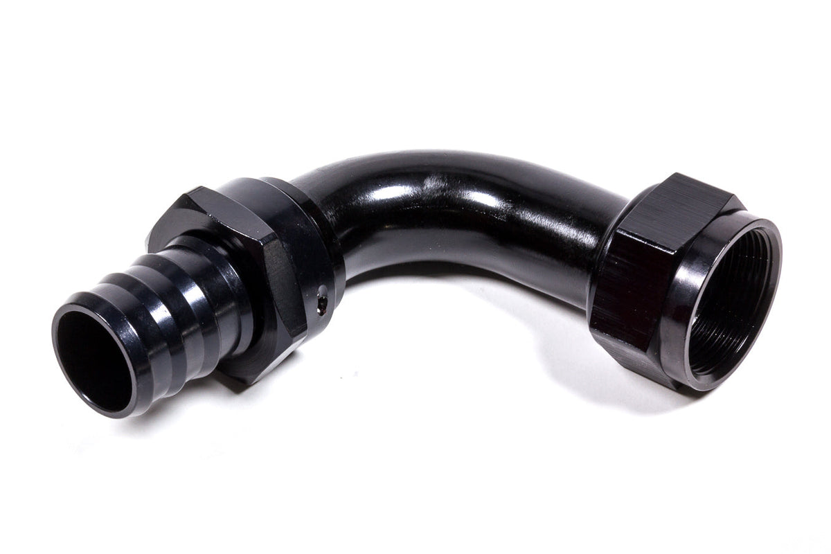 Hose Fitting #20 90 Deg Push Lock Black - 209020BL