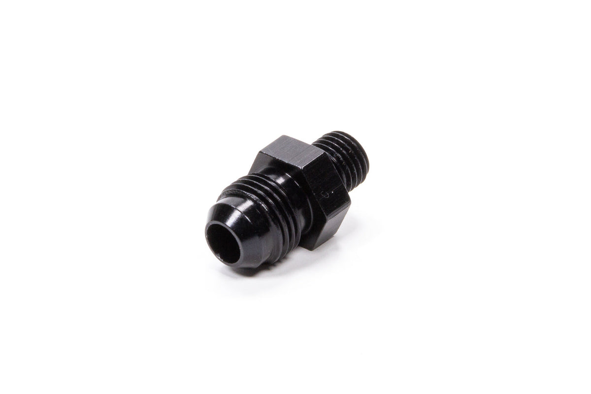 Straight Adapter Fitting #6 x 1/4 MPT Black - 481606BL