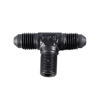 6an Tee 1/4 MPT On The Side - Black - 482506BL