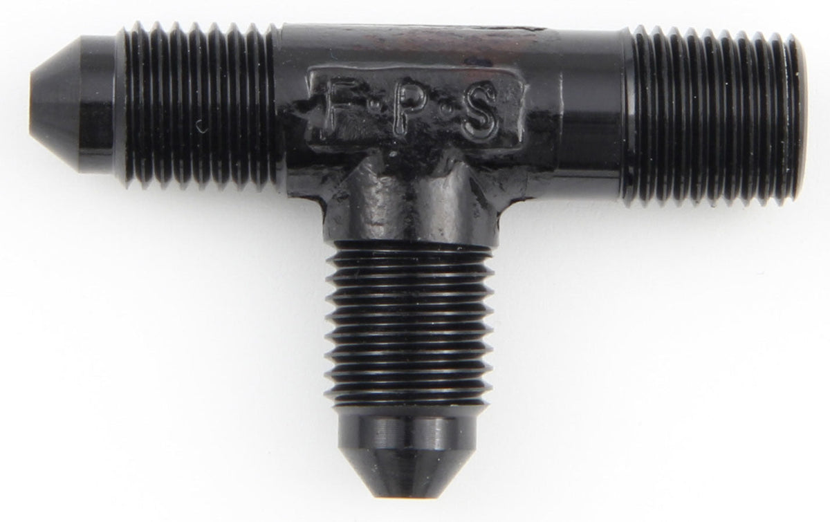 #3 x 1/8 MPT Tee Fitting Black - 482603BL
