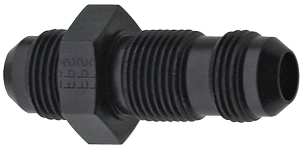 Str Bulkhead Fitting #8 Black - 483208BL