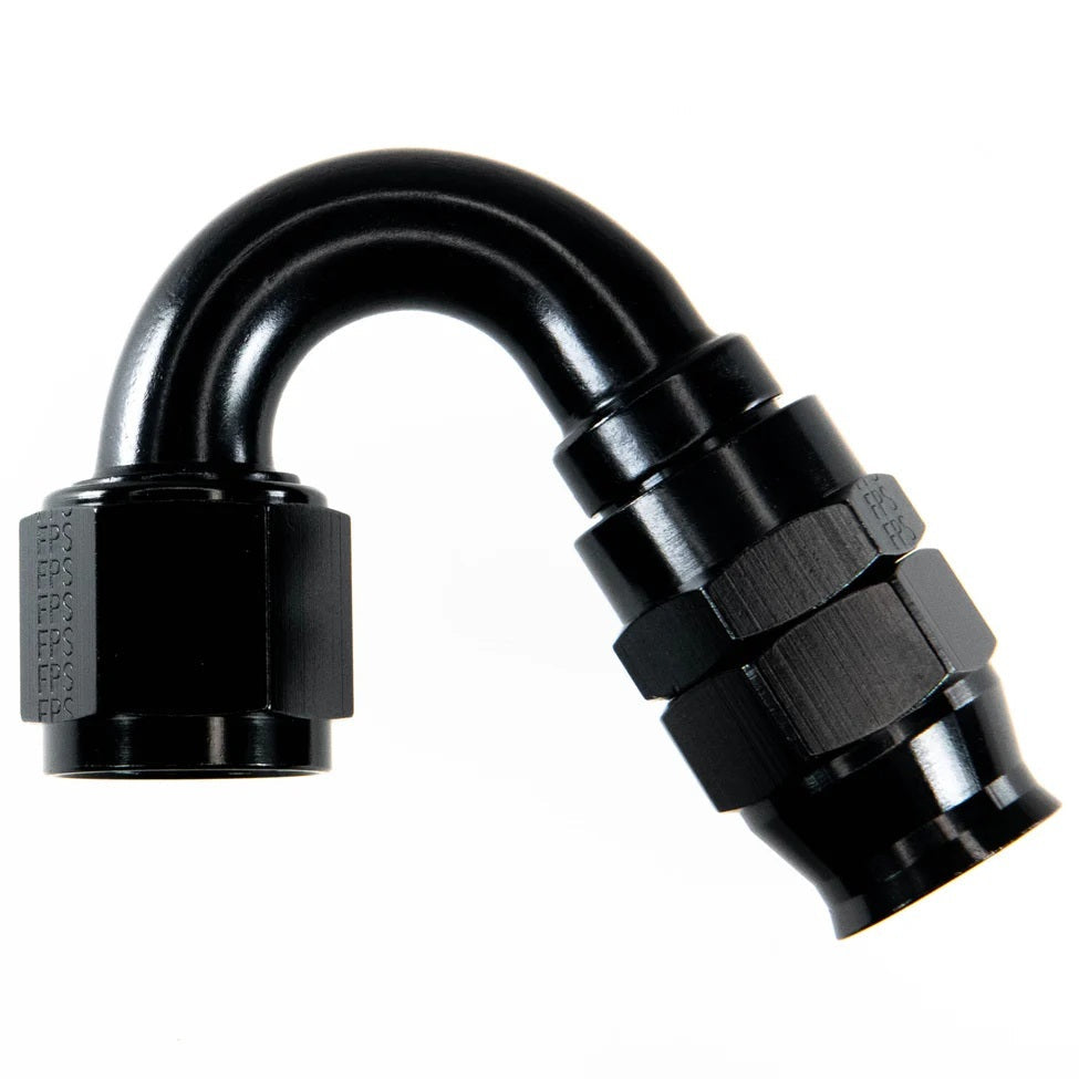 Hose Fitting #12 150 Deg PTFE Black - 681512BL