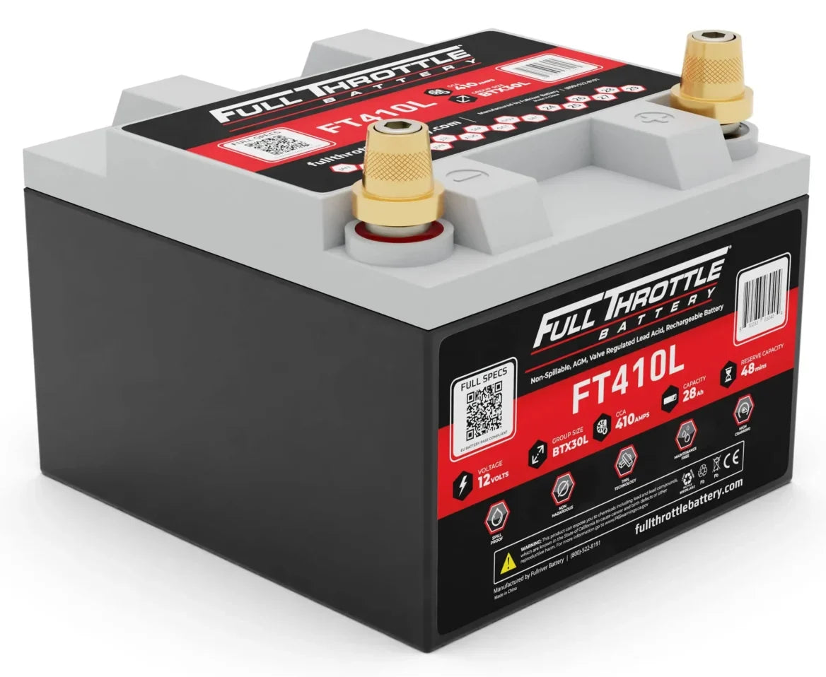 MeLe Design Full Throttle FT410L AGM Battery With Terminals