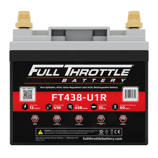 MeLe Design Full Throttle FT438-U1R AGM Battery With Terminals