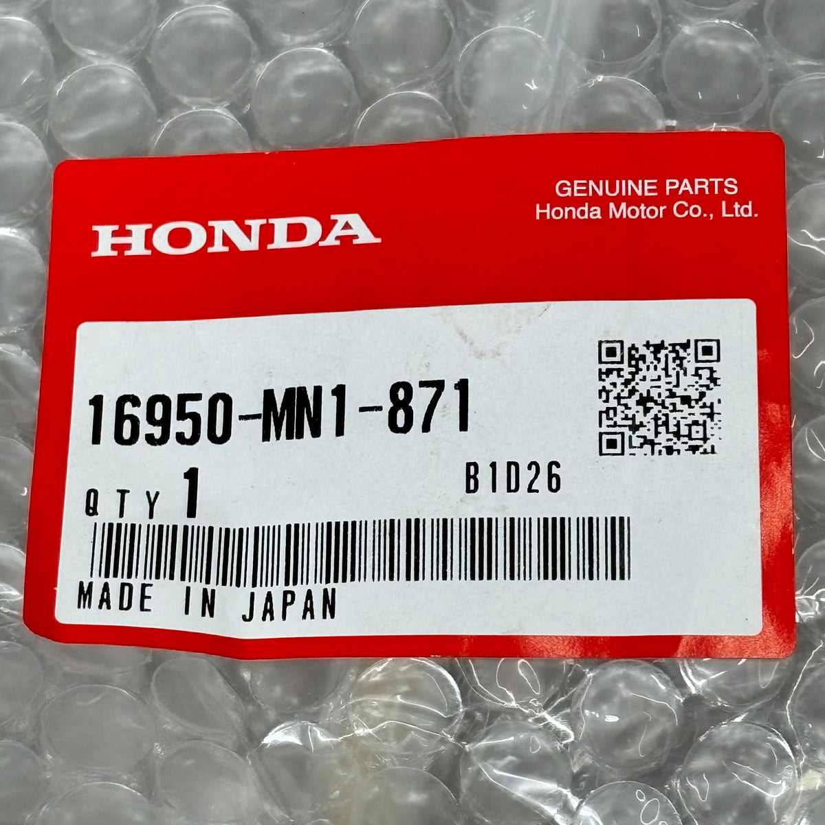 HONDA Petcock Valve Assy XR600R 1988-2000 Genuine OEM 16950-MN1-871