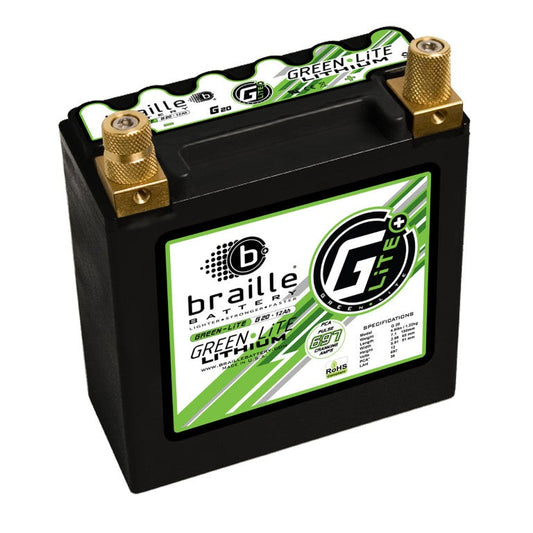 MeLe Design Braille G20 Lithium Green-Lite Motorsports 12V Battery