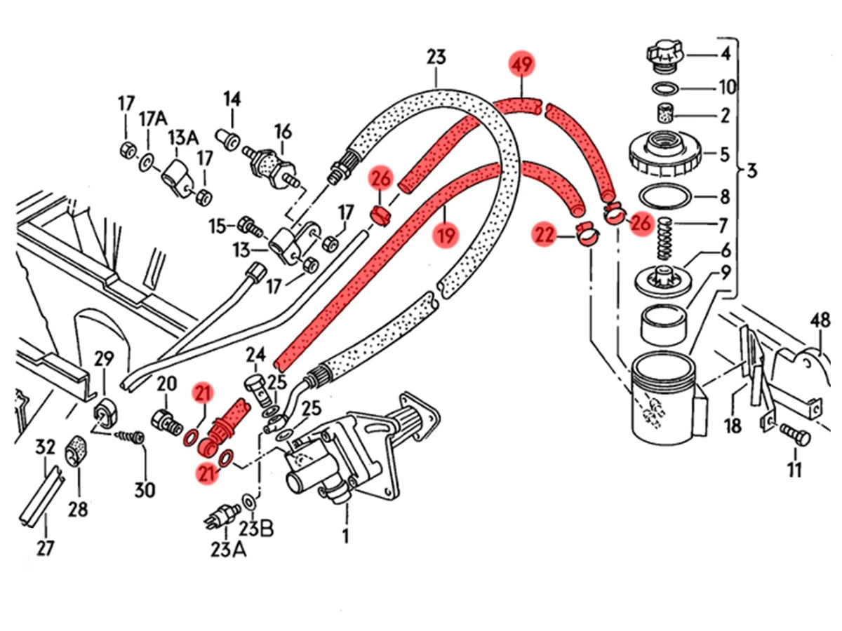 Power Steering Hose Kit (Low Pressure) [Vanagon]