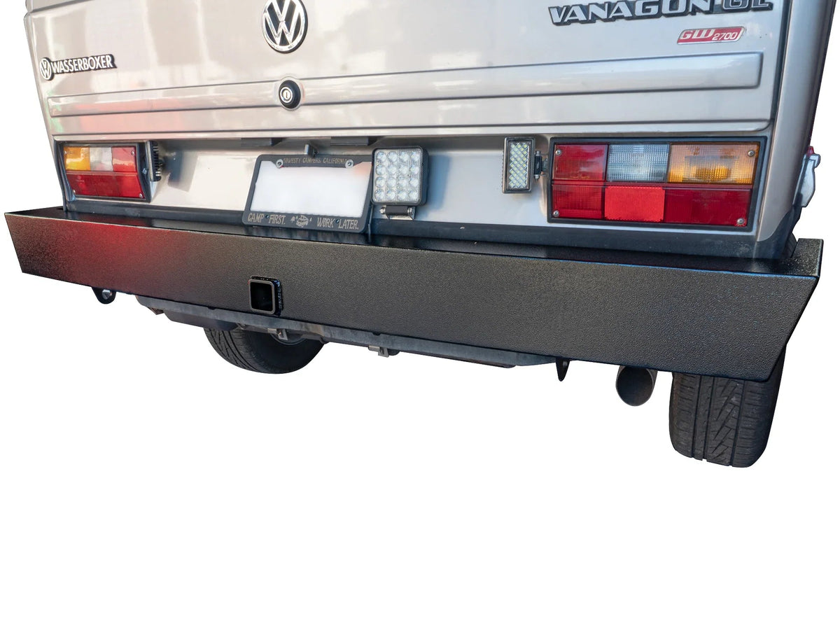 GoWesty Plate Steel Rear Bumper with Hitch [Vanagon]