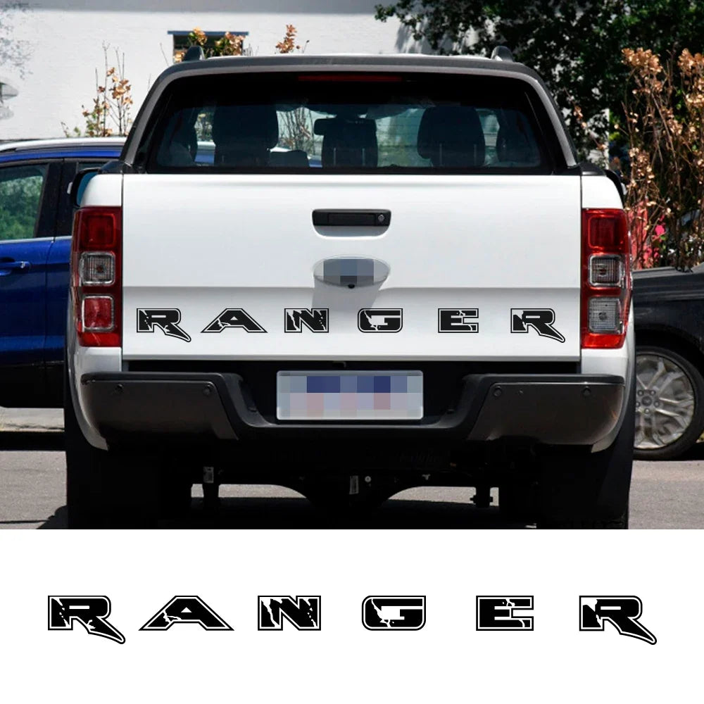 Tailgate Letter & Rear Tail Graphic Decal for Ford Ranger | Custom Vinyl Truck Sticker