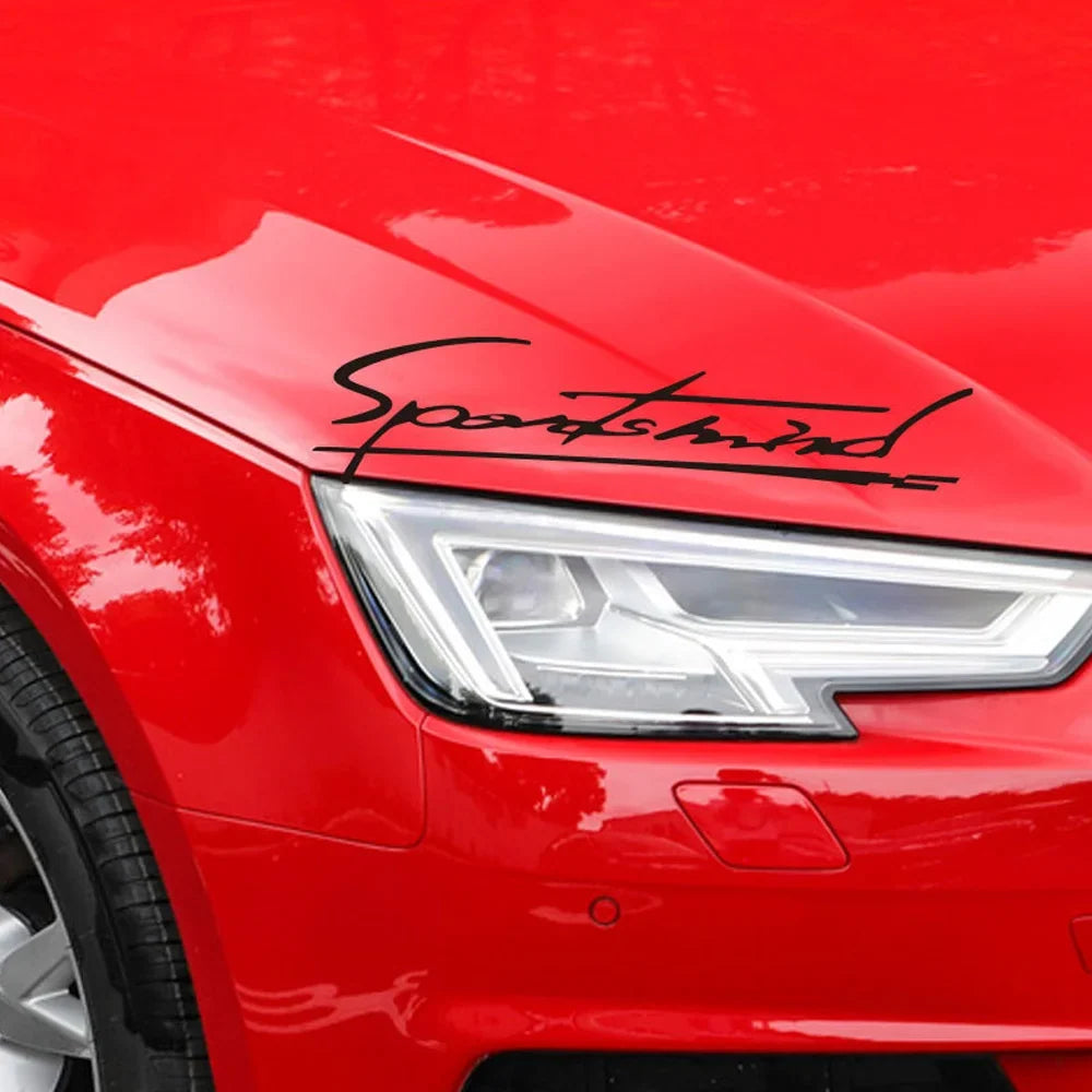 DSYCAR Car Sticker Sports Mind Body Headlight Personalized Light Eyebrow Decals | Auto Decor Car