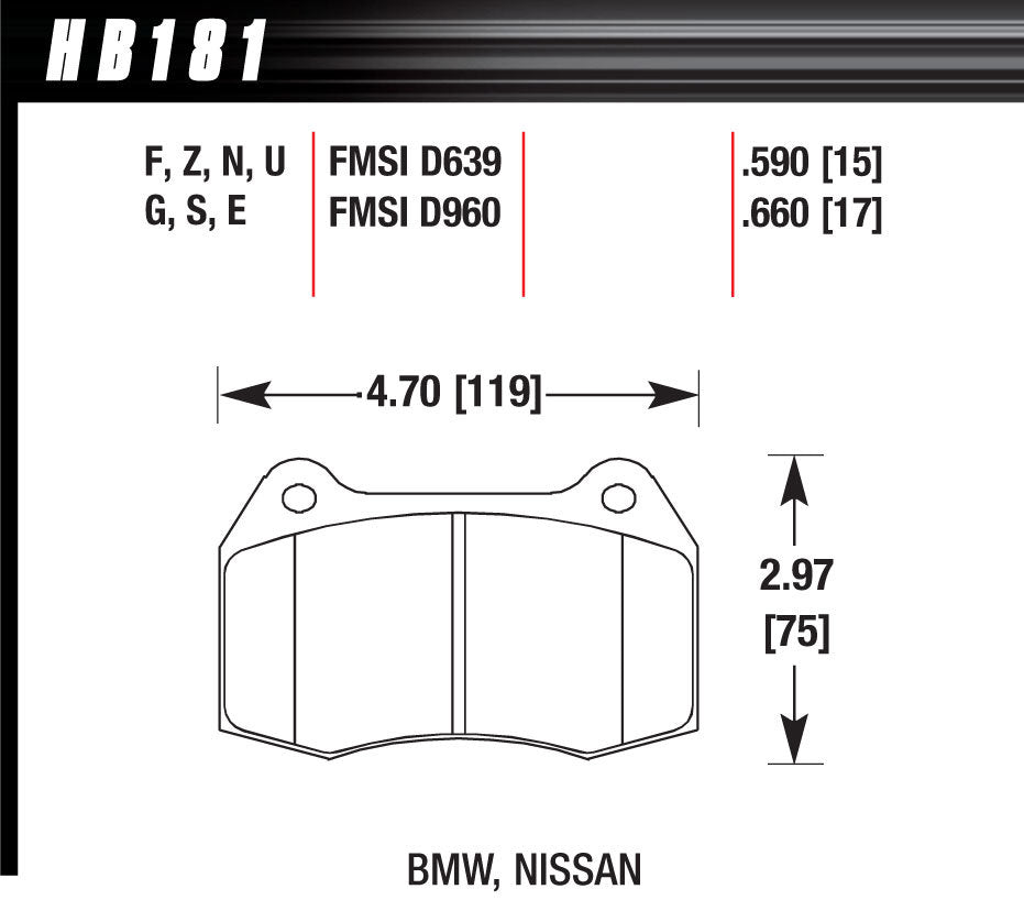 Brake Pads Street Hps - HB181F660