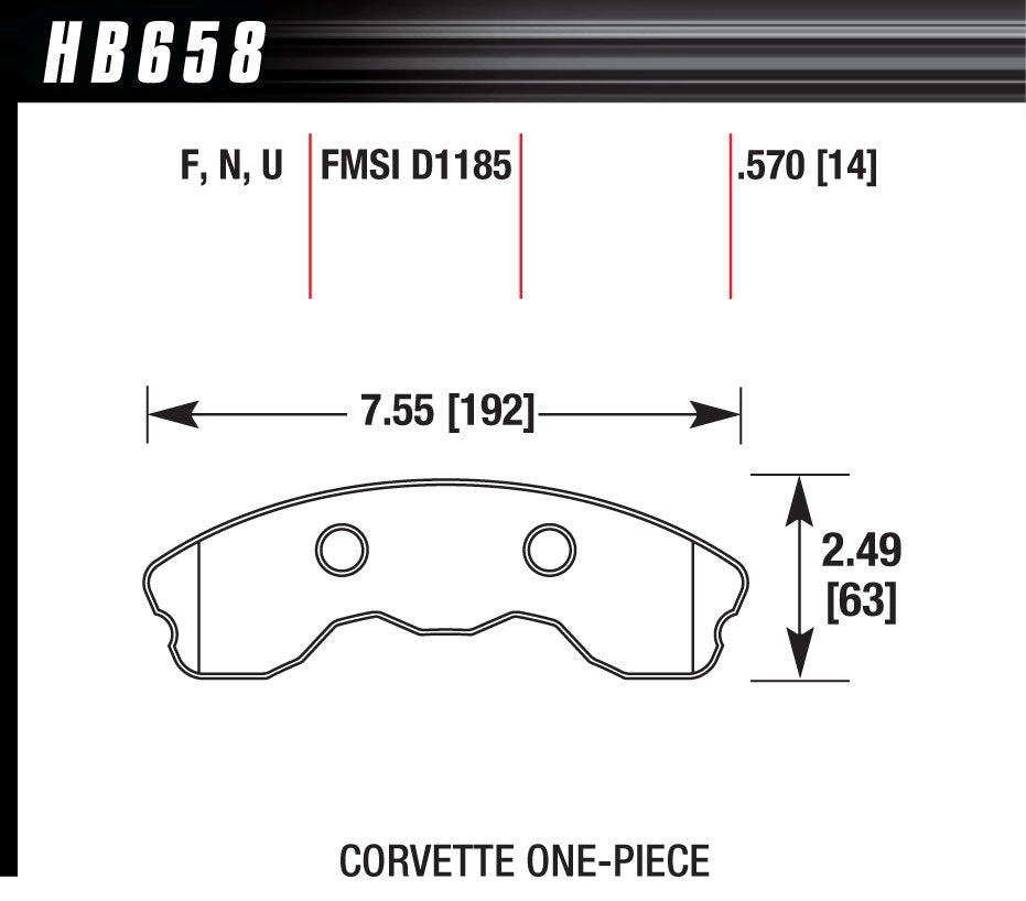 Brake Pad - HB658F570