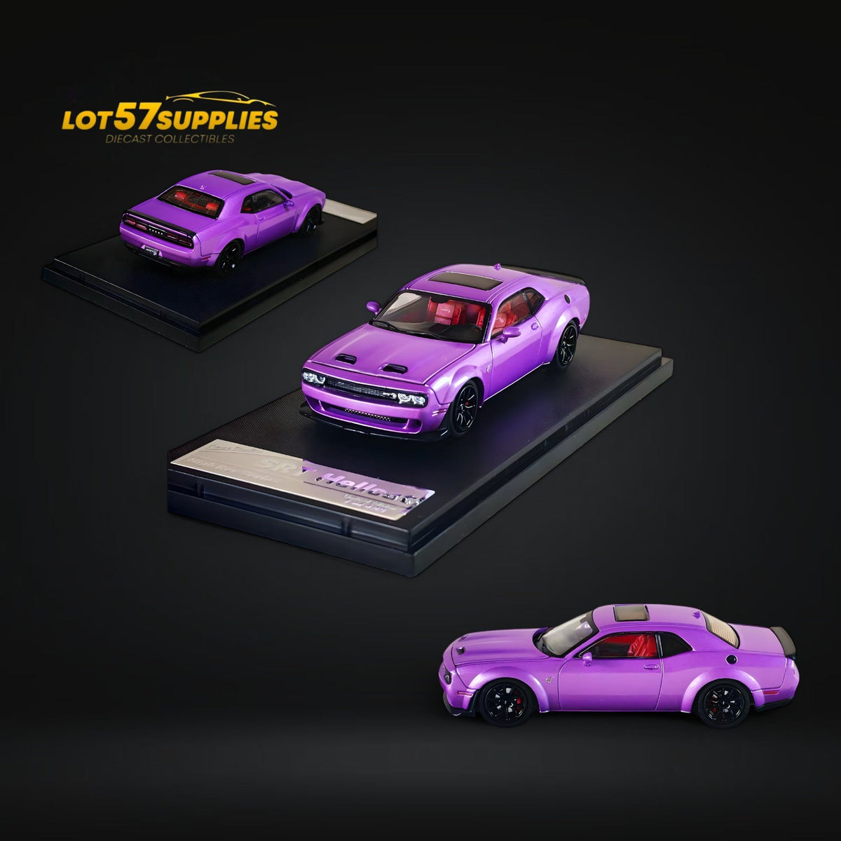 Stance Hunters Dodge SRT Hellcat Racing Purple 1:64