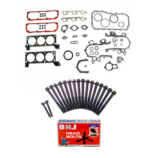 Cylinder Head Gasket set with Head Bolt Kit 1991-1996 Chrysler, Dodge, Plymouth 3.8L