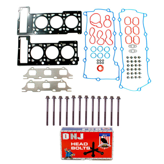 Cylinder Head Gasket set with Head Bolt Kit 1998-2000 Chrysler, Dodge 2.7L