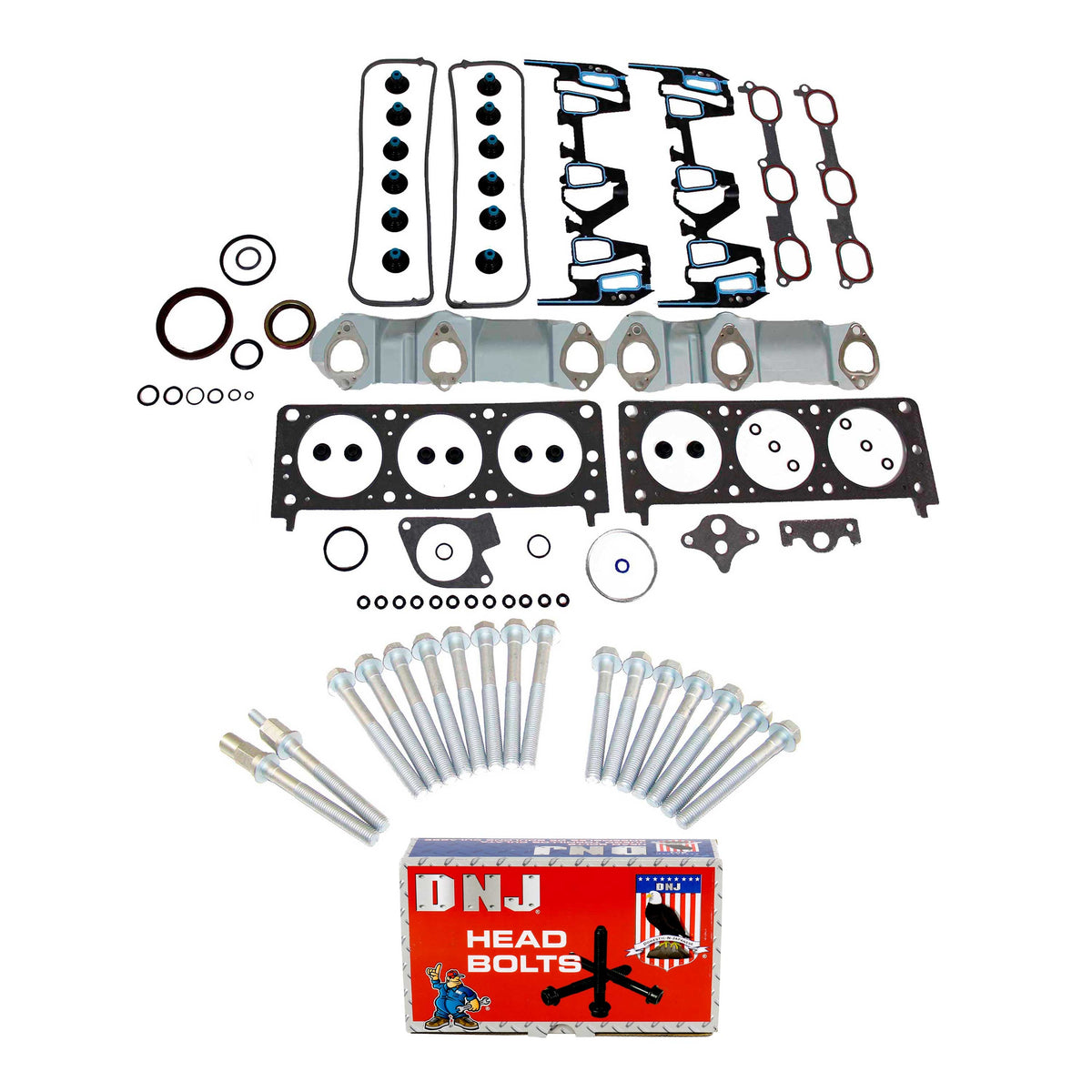 Cylinder Head Gasket set with Head Bolt Kit 1996-1999 Chevrolet, Oldsmobile, Pontiac 3.4L