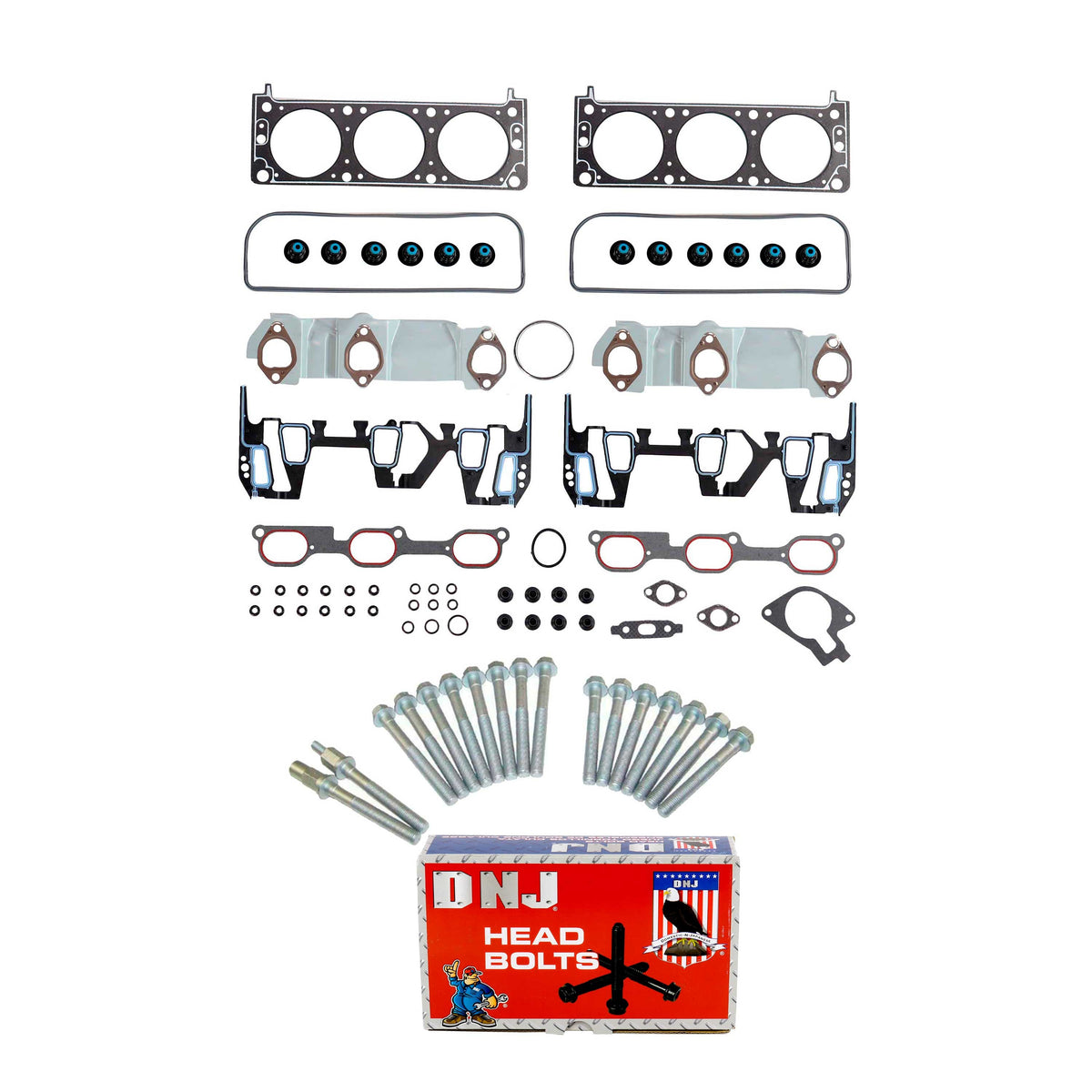 Cylinder Head Gasket set with Head Bolt Kit 2000-2003 Buick, Chevrolet, Oldsmobile, Pontiac 3.4L