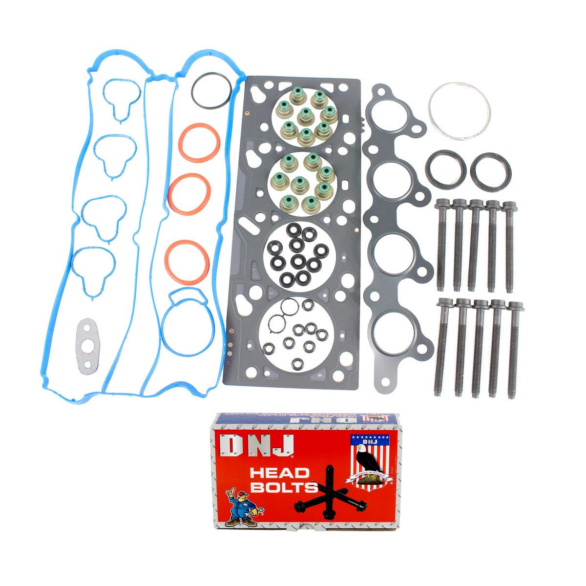 Cylinder Head Gasket set with Head Bolt Kit 2002-2004 Ford, Mazda 2.0L