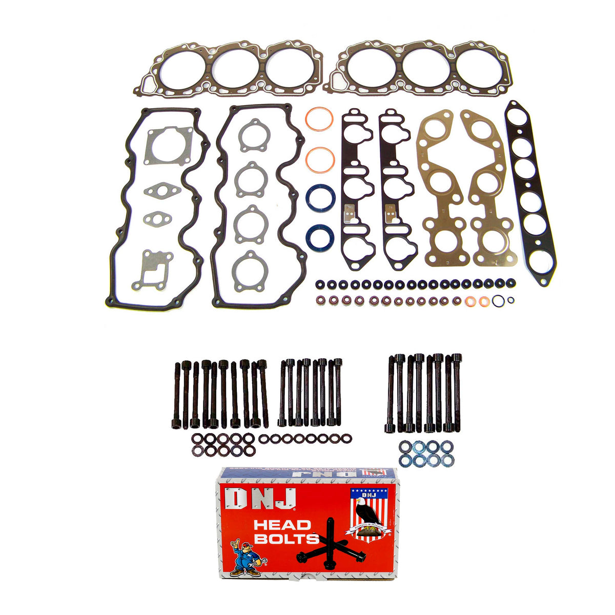 Cylinder Head Gasket set with Head Bolt Kit 1996-2002 INFINITI, Mercury, Nissan 3.3L