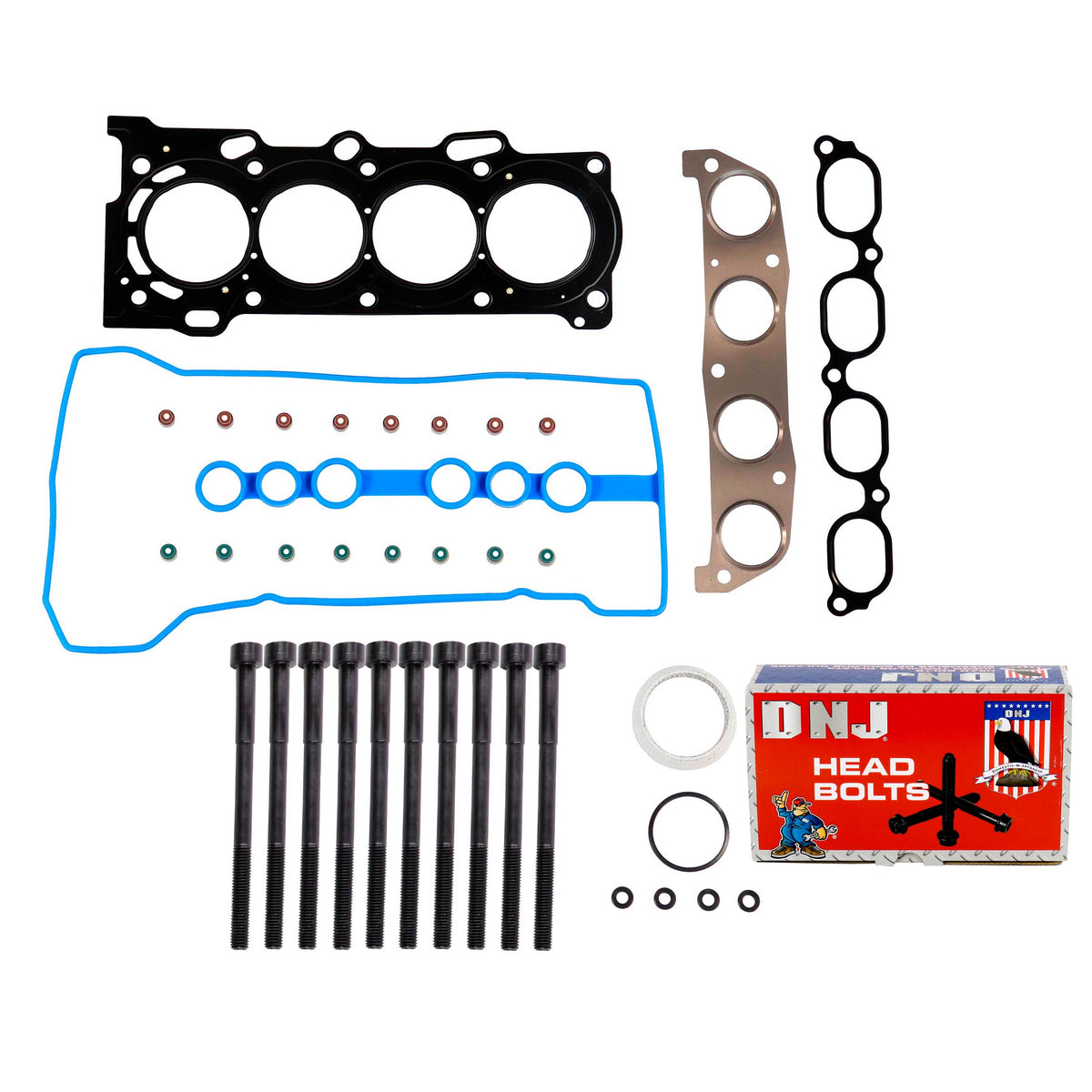 Cylinder Head Gasket set with Head Bolt Kit 1998-1999 Chevrolet, Toyota 1.8L