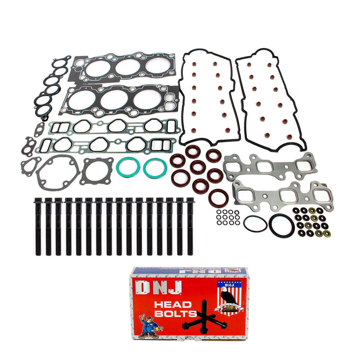 Cylinder Head Gasket set with Head Bolt Kit 1992-1993 Lexus, Toyota 3.0L