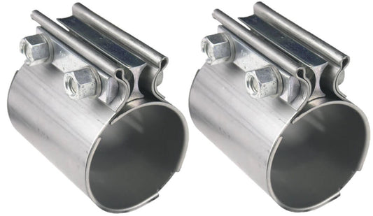 Hooker Exhaust Coupler Clamps 2-1/2 SS 2pk - 41172HKR
