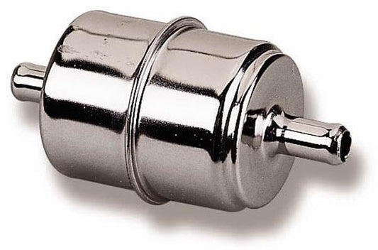 Holley 3/8in Chrome Fuel Filter - 162523