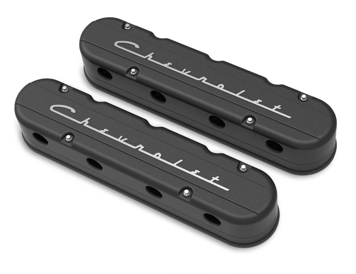 Holley Valve Cover Set GM LS 2-Piece Design - 241177