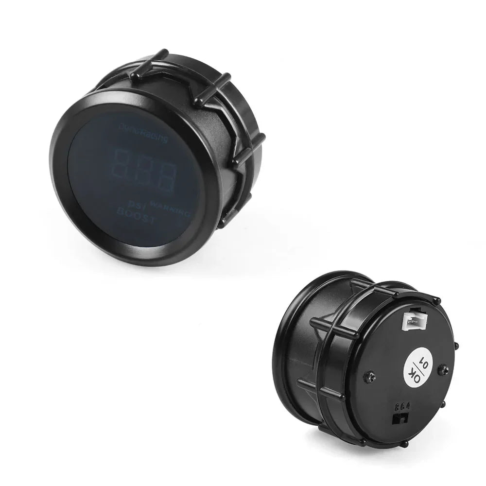Dynoracing 52mm Digital Car Gauge Set | Turbo Boost Oil Temp Voltmeter Tachometer