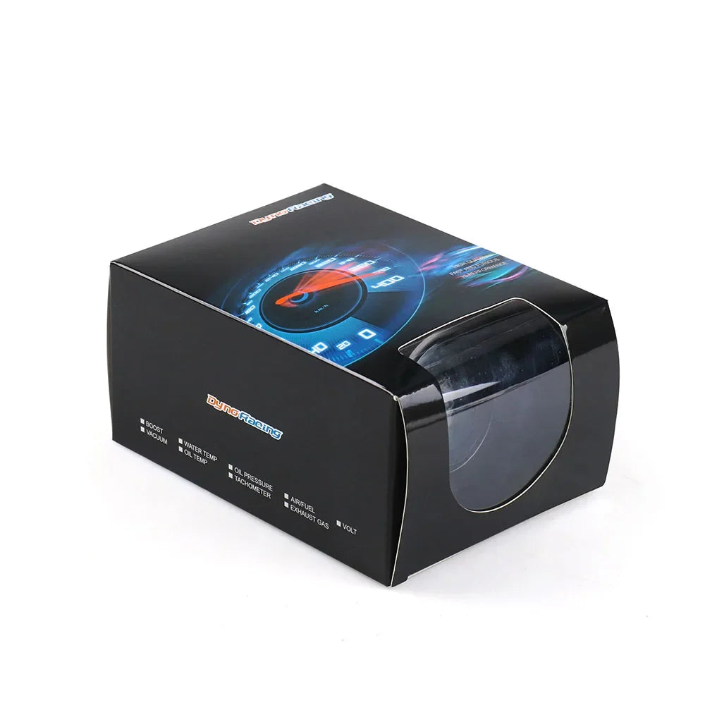 Dynoracing 52mm Digital Car Gauge Set | Turbo Boost Oil Temp Voltmeter Tachometer