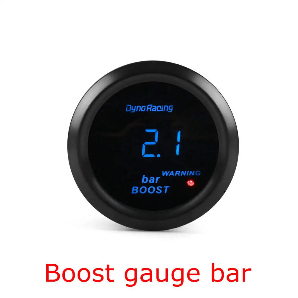 Dynoracing 52mm Digital Car Gauge Set | Turbo Boost Oil Temp Voltmeter Tachometer
