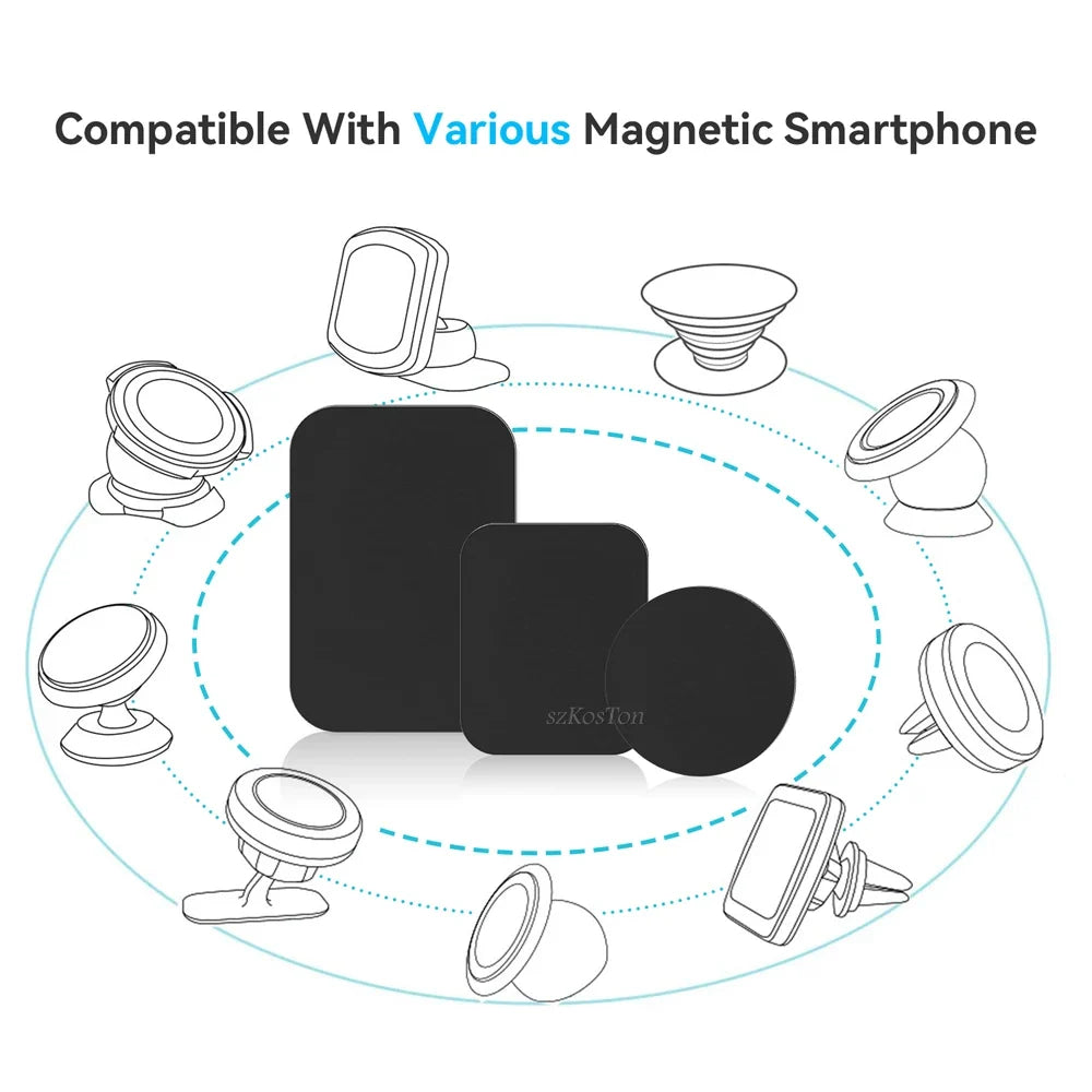 Magnetic Phone Plate Sticker | Universal Car Mount Magnet for Phone Holder
