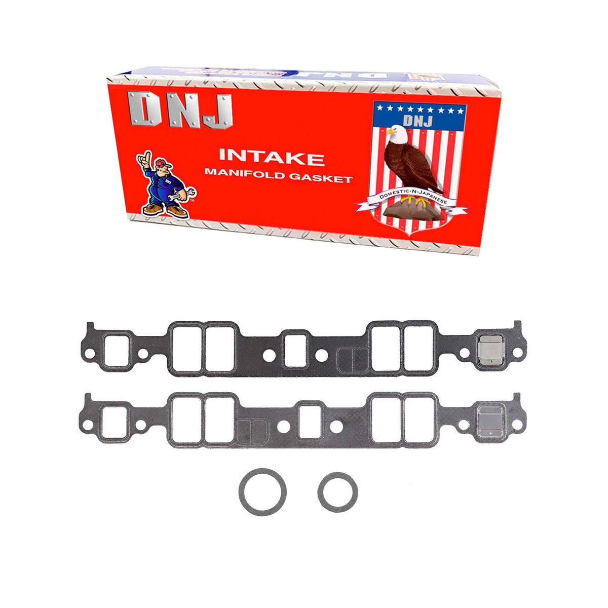DNJ Intake Manifold Gasket Set 1987-1996 AM General, Avanti, Buick, Cadillac, Chevrolet, GMC, Oldsmobile, Pontiac 5.0L-5.7L