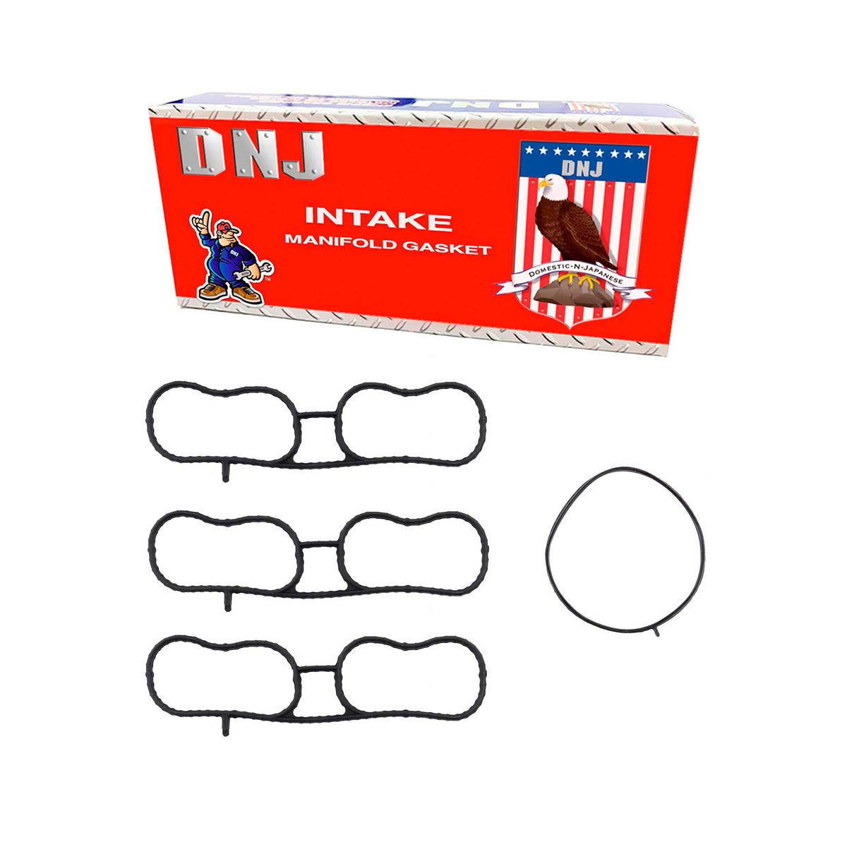 DNJ Intake Manifold Gasket Set 2002-2004 Buick, Chevrolet, GMC, Isuzu, Oldsmobile 4.2L