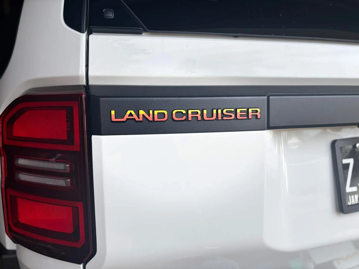 "Land Cruiser" Rear Tailgate Emblem Overlays - 2024+ Land Cruiser