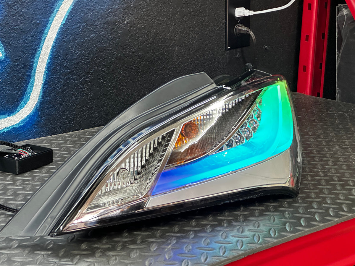NTXGlow Clear RGB Eagle Eye Tail Lights (2010–2016 Hyundai Genesis Coupe)