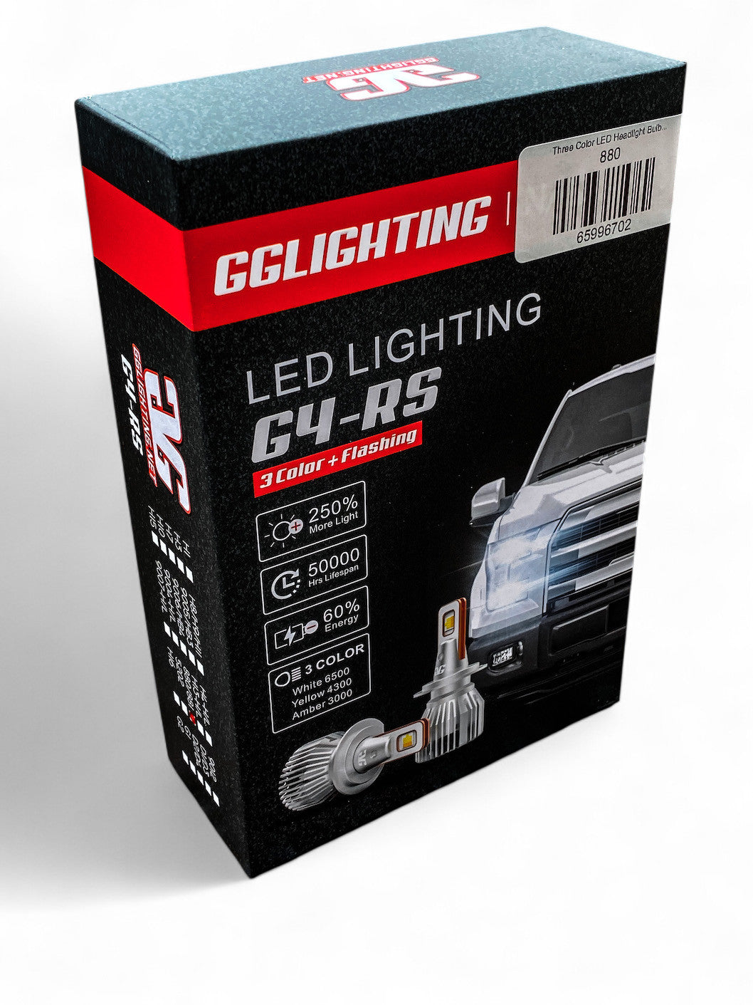 G4-RS 3 Color LED Headlight Bulbs White/Yellow/Amber