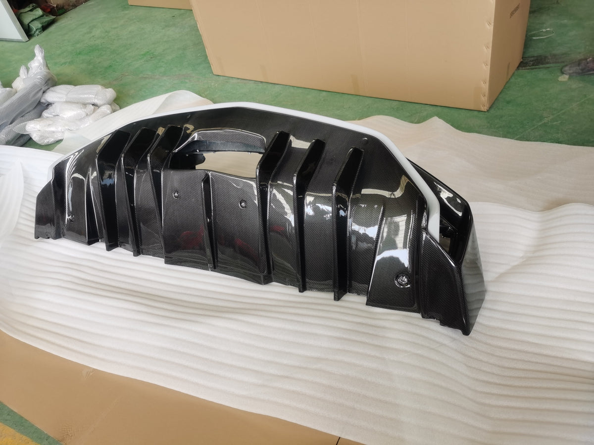 Bull Boost SV Style Semi Carbon Fiber Rear Bumper for Lamborghini Aventador LP700 LP720 LP750