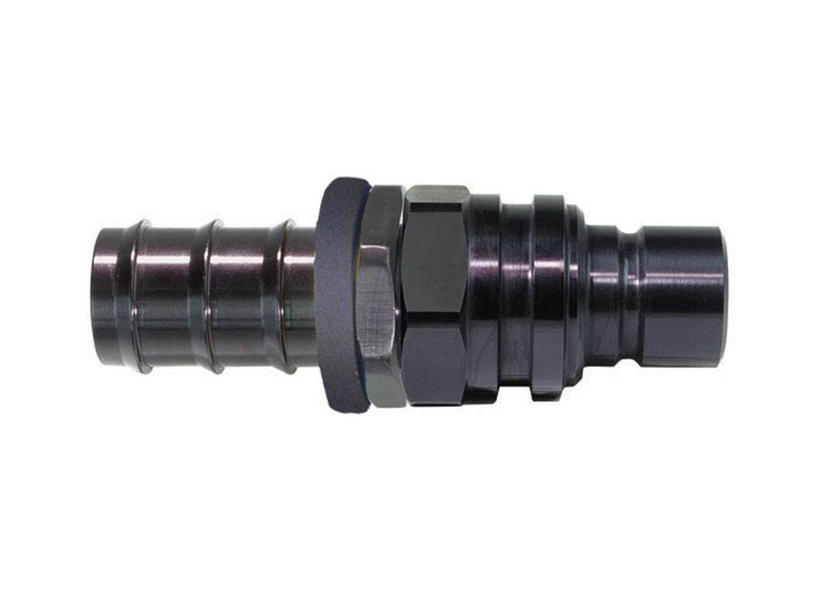 Jiffy-Tite Q/R #10 Male Push Lock Plug Valved Black