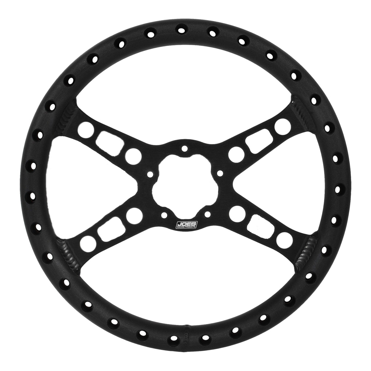 Joes Racing Products Steering Wheel 13IN Flat LW Drag Black
