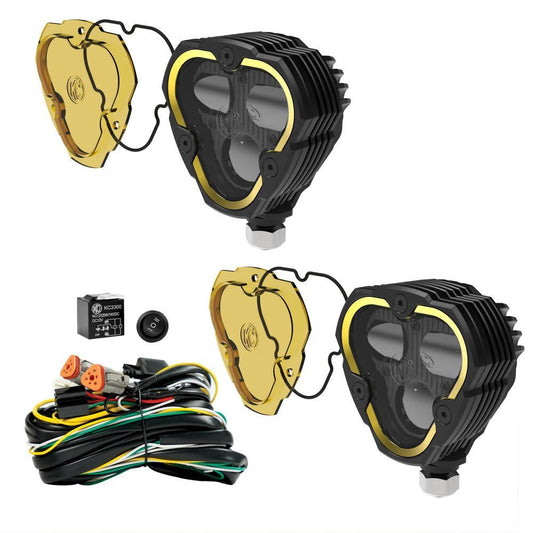 KC HiLiTES Flex Era 3 Dual Mode SAE Fog Light Kit Pair - 284