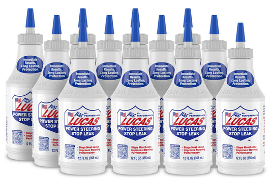 Lucas Oil Power Steering Stop Leak Case/12-12oz