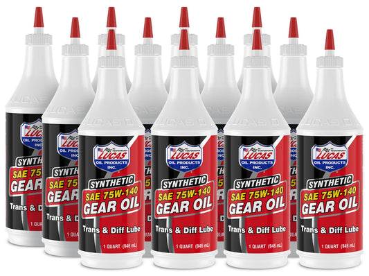 Lucas Oil Synthetic 75w140 Trans/ Diff Lube 12x1 Qt