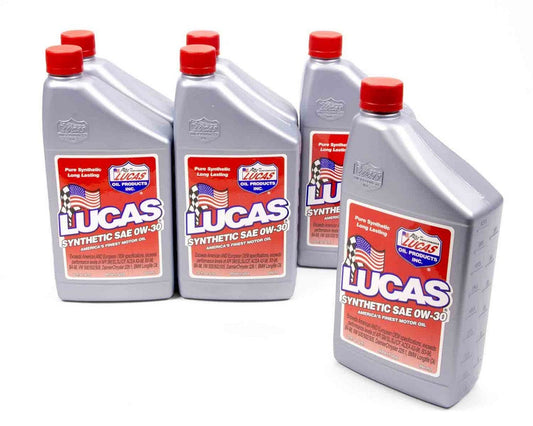 Lucas Oil Synthetic 0w30 Oil 6x1 Qt