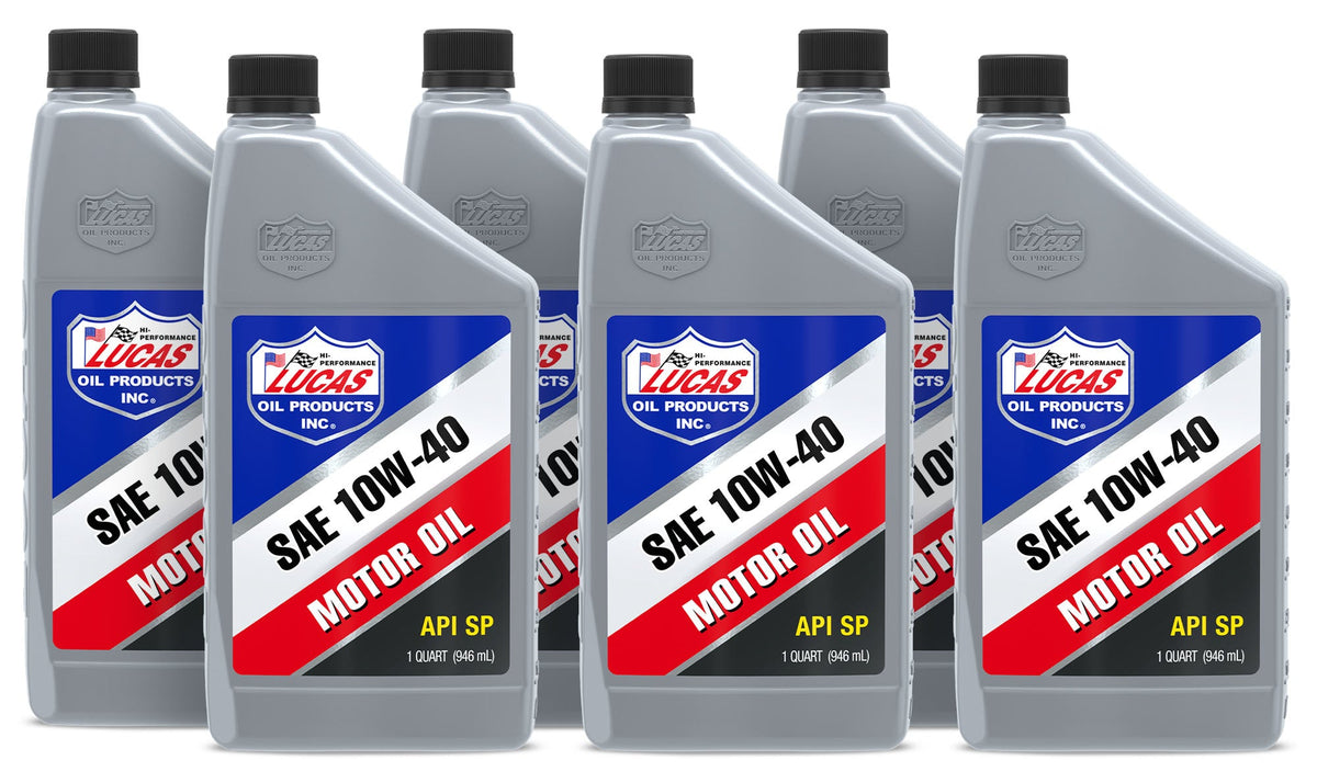 Lucas Oil SAE 10W40 Motor Oil 6x1 Quart