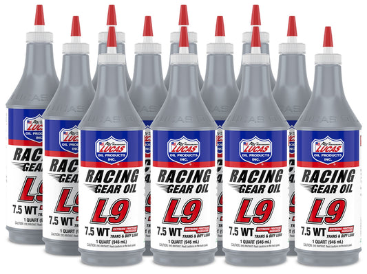 Lucas Oil Synthetic L9 Racing Gear Oil 12x1 Qt