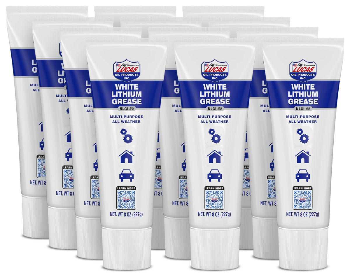 Lucas Oil White Lithium Grease 12x8 Ounce