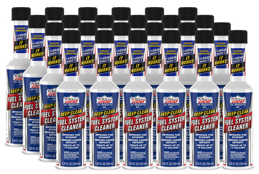 Lucas Oil Deep Clean Fuel System Cleaner Case 24x5.25 Oz.