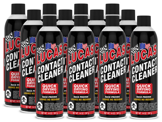 Lucas Oil Contact Cleaner Aerosol Case 12x14 Ounce Cans